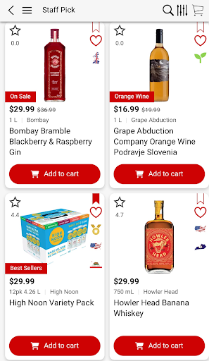 Android application Village Liquors NY screenshort