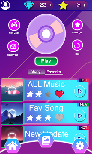 Glent A4 Piano Game Tiles