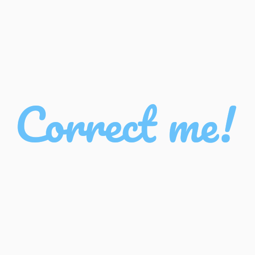 Correct me! logo