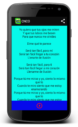 CNCO Letra Musica Screenshot 3 - AppWisp.com