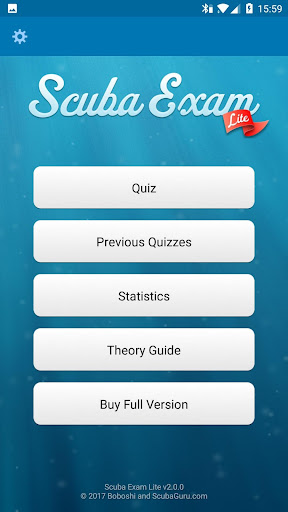 Scuba Exam Lite Screen 2