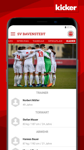 Android application SV Bavenstedt screenshort