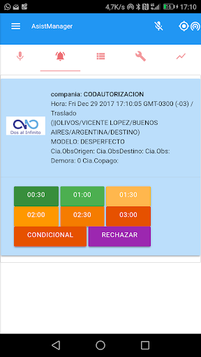 AsistManager Screen 2