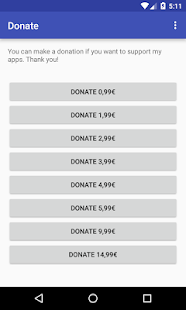Donate App Screenshot
