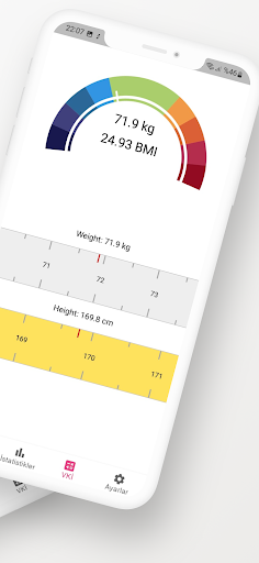 Weight Tracker-BMI Calculator Screen 2
