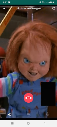 Chucky Doll Fake Video Call