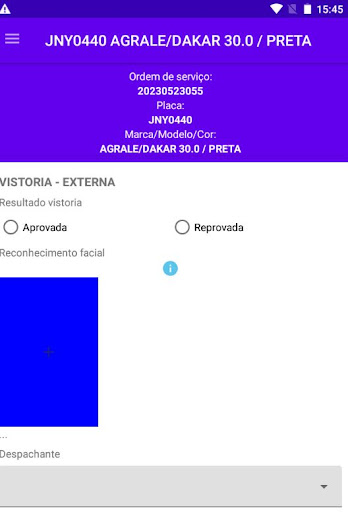 Multitch Vistorias Screen 3