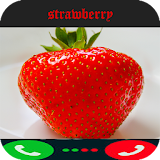 call video strawberry icon