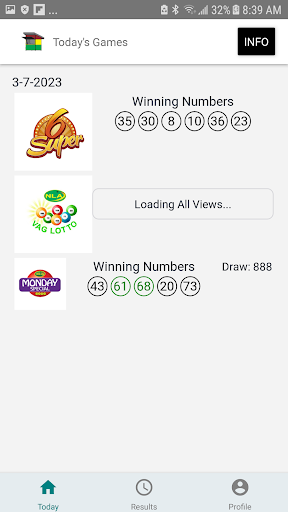 Android application Lotto Kiosk screenshort