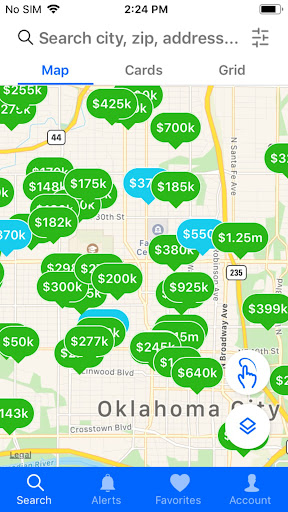 Android application Oklahoma City Real Estate screenshort