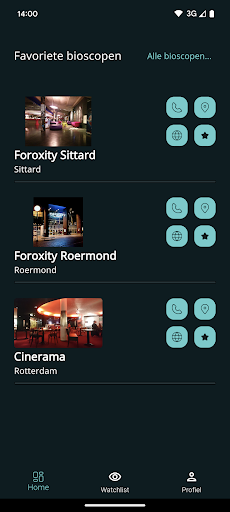 Android application Bioscoopagenda screenshort