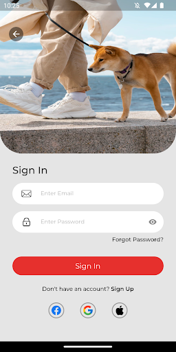 Android application PawWalk screenshort