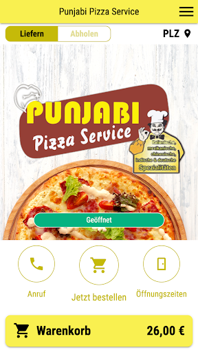 Android application Punjabi Pizza Service screenshort