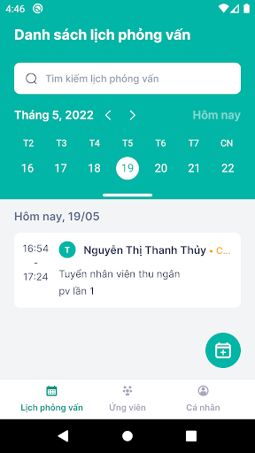 Android application FPT iVIEC Tuyển dụng screenshort