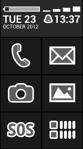 Android application BL Monochrome Dark Theme screenshort