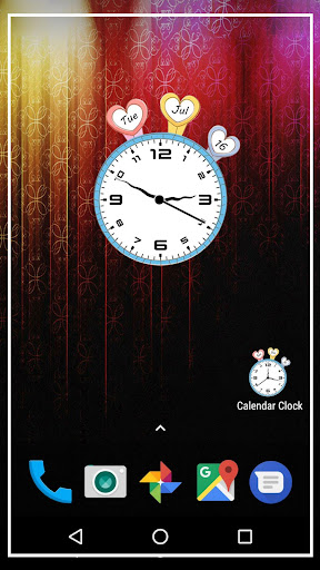 Android application Calendar clock live wallpaper screenshort