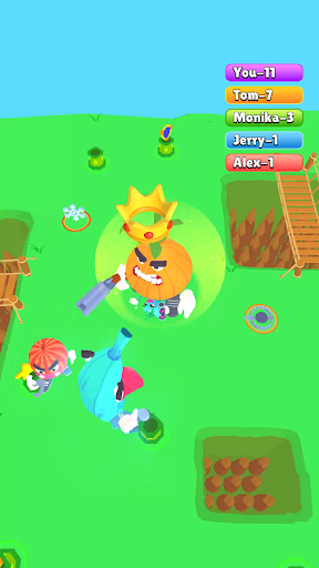 Android application Vegan Stars io: Veggie Warfare screenshort