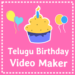 Birthday video maker Telugu - icon