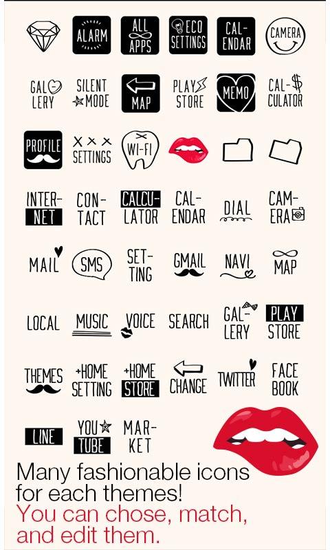 #4. Cool Theme-Lip Bite- (Android) 由: +HOME by Ateam Entertainment