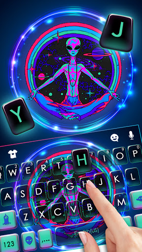 Weird Alien Keyboard Backgroun Screen 2