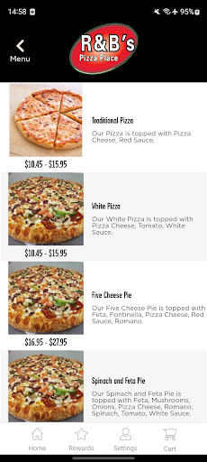 Screenshot of R&B’s Pizza Place