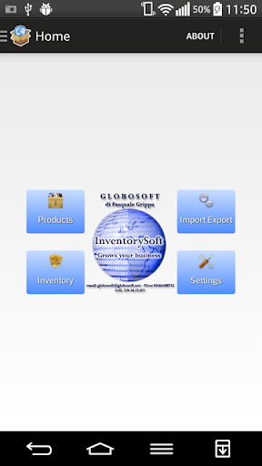 Android application Inventory Soft screenshort