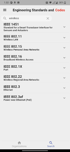 Engineering Standards & Codes Screen 3
