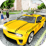 Amazing Taxi City Cab Driver Pickup Driving Sim icon