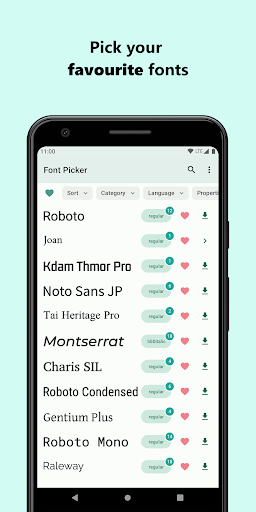 Font Picker - font downloader Screenshot 3 - AppWisp.com