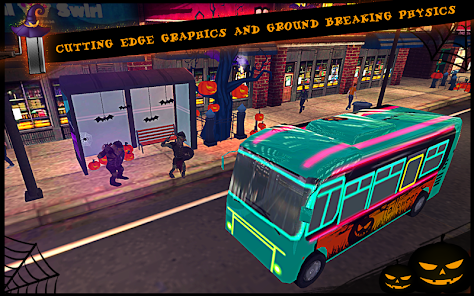 Screenshot 3 Halloween Bus City Simulador android