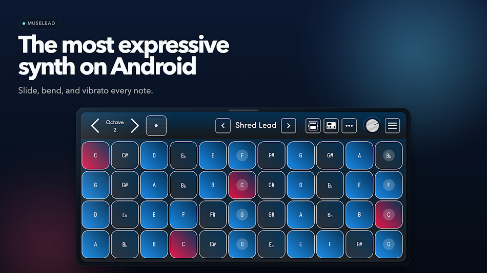 #7. MuseLead Synthesizer (Android) De: MuseLead Mobile Apps
