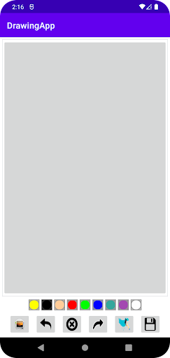 Android application Drawing app (for school) screenshort