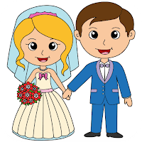 Bride & Groom Wedding Coloring