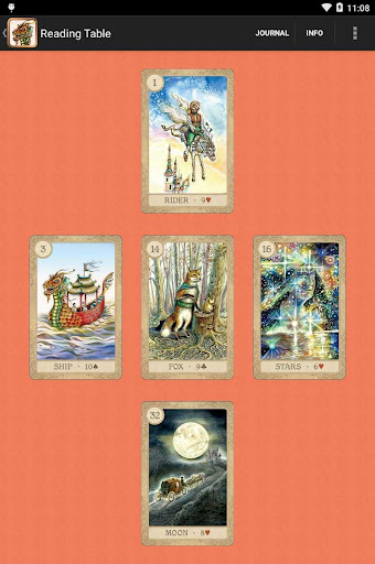 Screenshot of Fairy Tale Lenormand