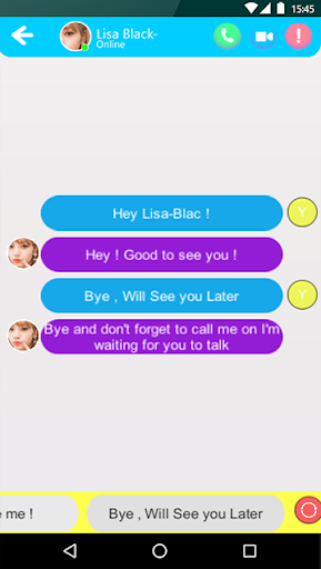 Lisa B Fake Chat &Video Call Screen 3
