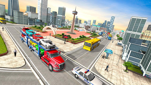 Truck Car Transport Trailer Games screenshots 2