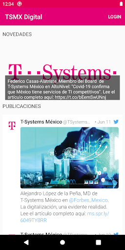 Android application TSMX Digital screenshort