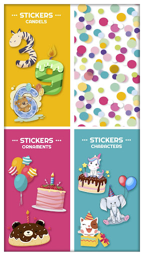 Happy Birthday Greeting Cards - Stickers