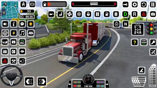 Captura de Pantalla 9 American Truck Driving Game 3D android