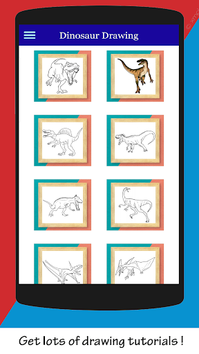 Android application How to Draw Jurassic Dinosaur screenshort