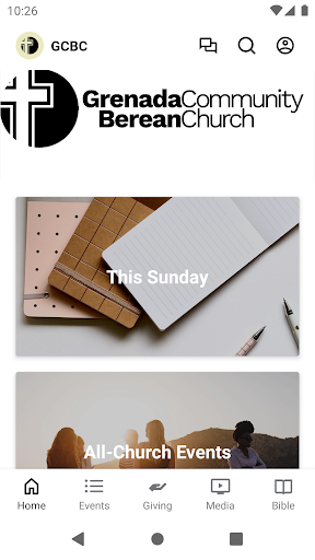 Android application Grenada Berean Comm. Church screenshort