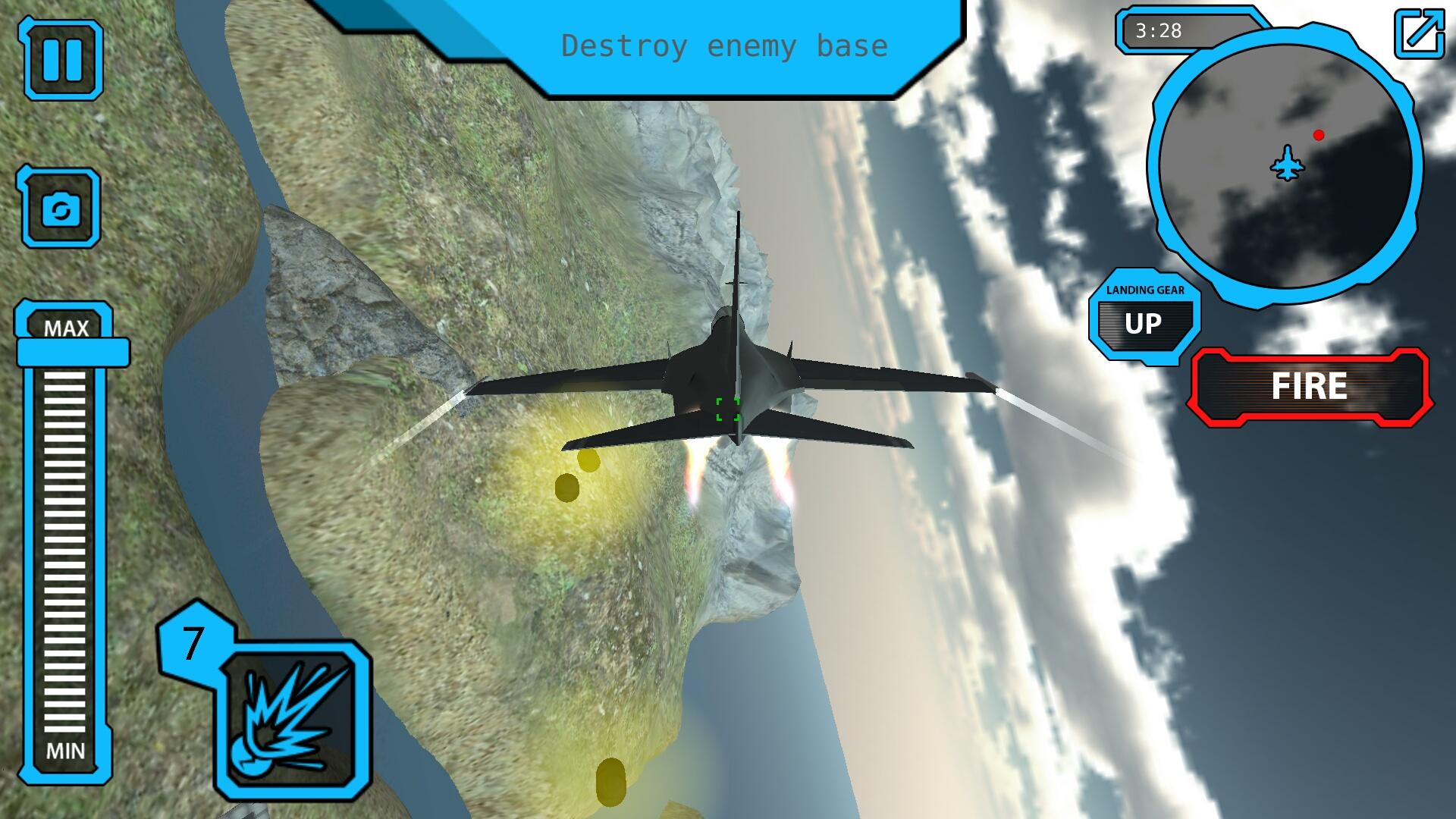 Android application F18 Jet Fighter Simulator 3D screenshort