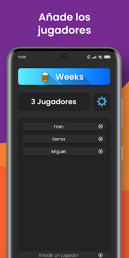 Weeks (Juegos para beber) Screen 3