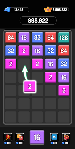 X2 Blocks: 2048 Merge Games MOD APK (Premium/Unlocked) screenshots 1