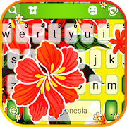 Mexican Flowers Keyboard Background