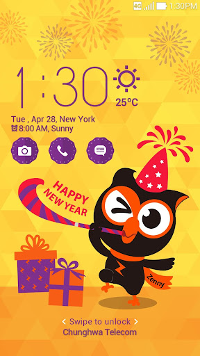 Android application Happy New Year Zenny! screenshort