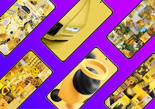 Aesthetic Yellow Wallpaper Screen 3