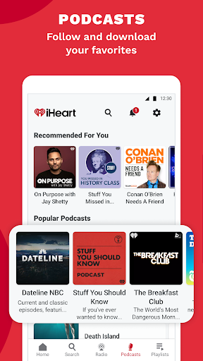Screenshot of iHeart: Music, Radio, Podcasts