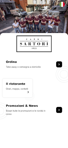 Android application Macelleria Sartori screenshort