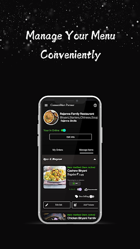 ConnectMart RestaurantPartner Screenshot